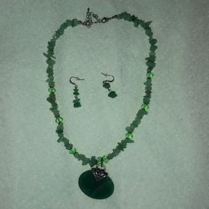 Necklace and earrings